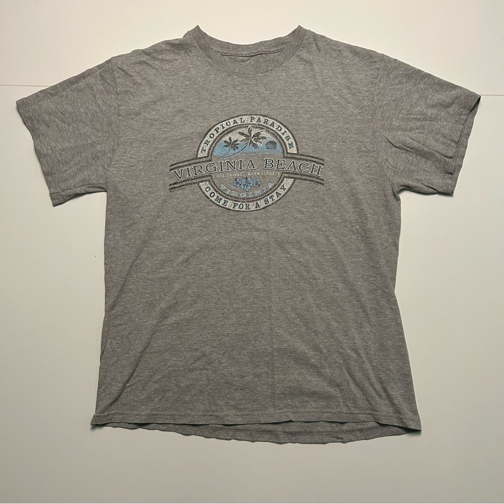 Gray Virginia Beach Graphic T-Shirt